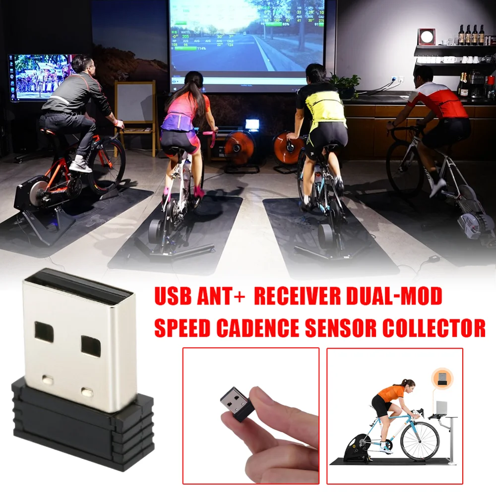 

Portable Speed Sensor Adapter Bicycle Stand ANT+USB Cycling Wireless Receiver for Garmin for Zwift for Wahoo Bkool bicicleta 30