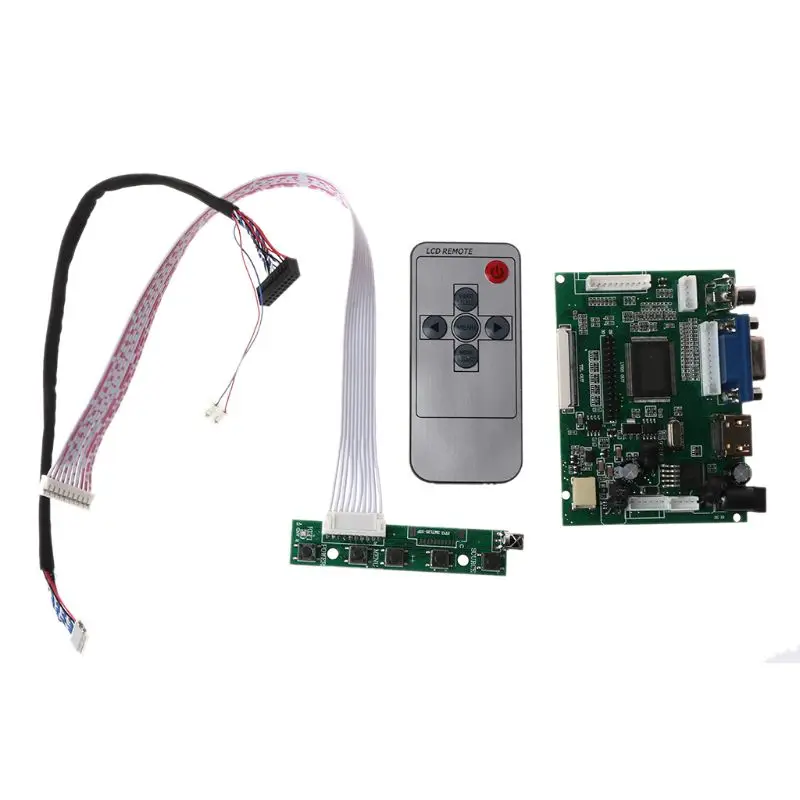 1 комплект 10," HDMI+ 2AV+ VGA ЖК-драйвер плата контроллера комплект 1024x600 панельный модуль
