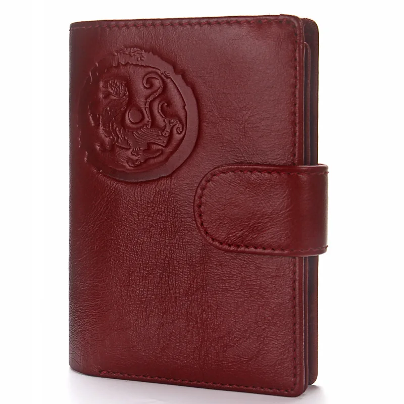Review  Credit card holder passport clip leisure multi-functional couple leather buckle certificate folder