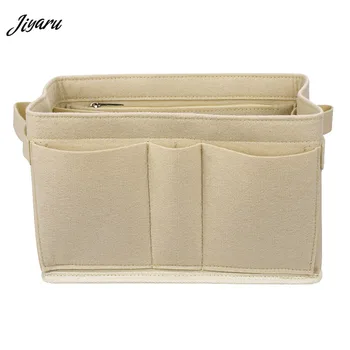 

Felt Cloth Insert Bag Organizer Makeup Bag Organizer for Handbag Multi-functional Travel Cosmetic Case Portable Cosmetic Bag