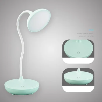 

LED Desktop Lamp USB Rechargable Adjustable LED Lights USB Charging Reading Lamp Touch Bedside Table Night Light For Children