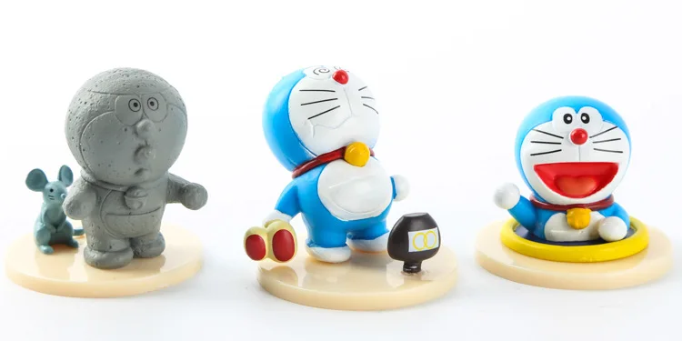 

Candy Toy Tinker Bell Doraemon Surprise Major Combat Props Capsule Toy Garage Kit Boxed Decoration a Set of 8-