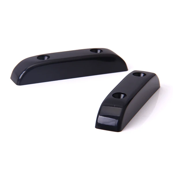 Tooyful High Quality 2Pcs Plastic Black Thumb Rests With 4Pcs Mounting Screws for Electric Bass and Wood Bass Guiatr Acessories