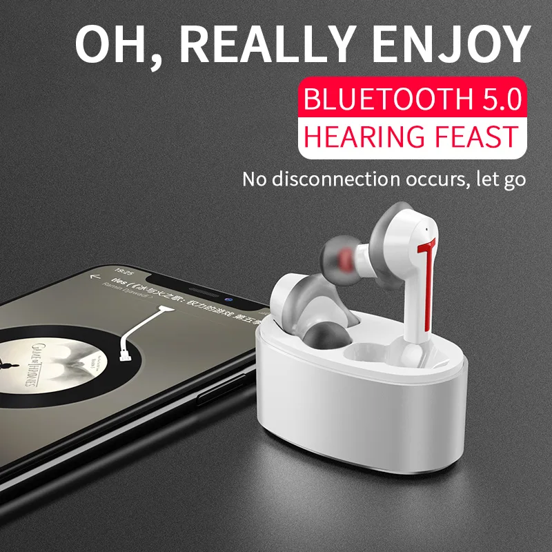 

TWS Series BW-607 Bluetooth Headphone Bluetooth 5.0 Noise Reduction Portable Sport Earbuds Binural Call for IOS Xiaomi