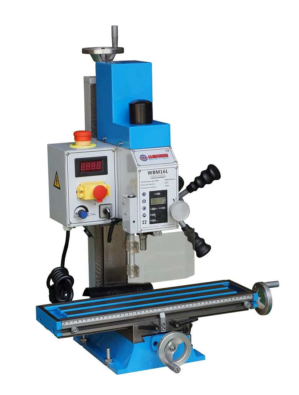 Mini milling machine metal drilling benchtop Desktop variable speed motor spindle WBM16L household tools