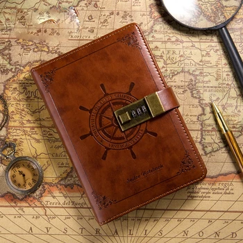 

Creative retro sailor B6 Diary Notebook Password Planner Organizer Notepad Journal Travel Handbook