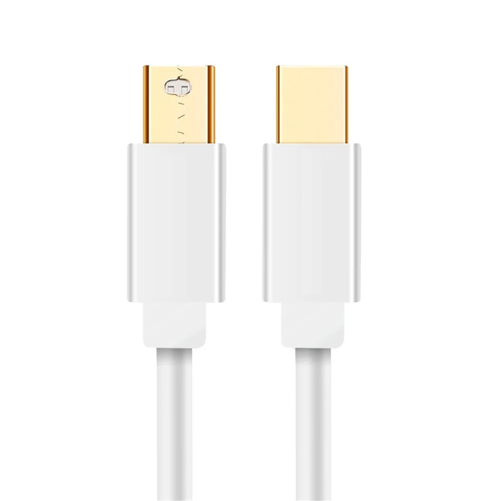 1080P White Мини-dp кабели(Thunderbolt 2 совместимый) штекер к Mini Displayport Мужской адаптер конвертер для Apple iMac MacBook Pro Air HDTV - Цвет: 1080P White
