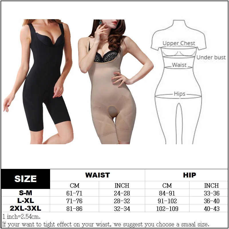 Women Shapewear Full Body Shaper Slimming Bodysuit Open Crotch Corset Waist Trainer Shaping Underwear Postpartum Recovery Sheath