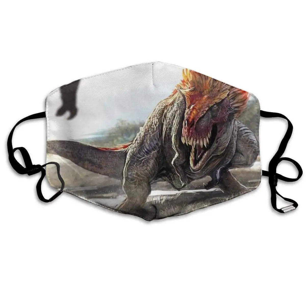 

Mouth Mask Dinosaur Orange Hair Print Masks - Breathable Adjustable Windproof Mouth-Muffle, Camping Running for Women and Men