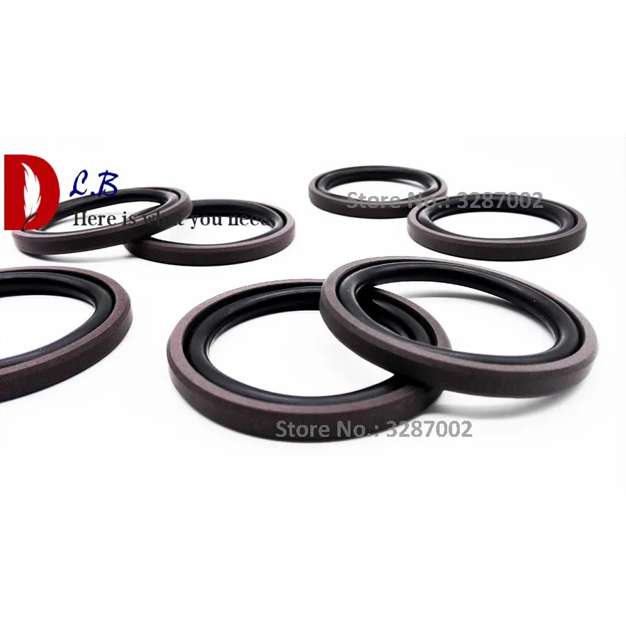 SPGO PTFE поршневое уплотнение OD = 12 мм 60 гидравлическое Glyd ring + бронзовое и NBR Orings GSF