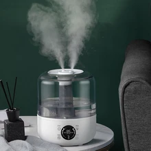 Intelligent air humidifier, with double sprayer, office essential oil diffuser, adjustable timer, 3000ml