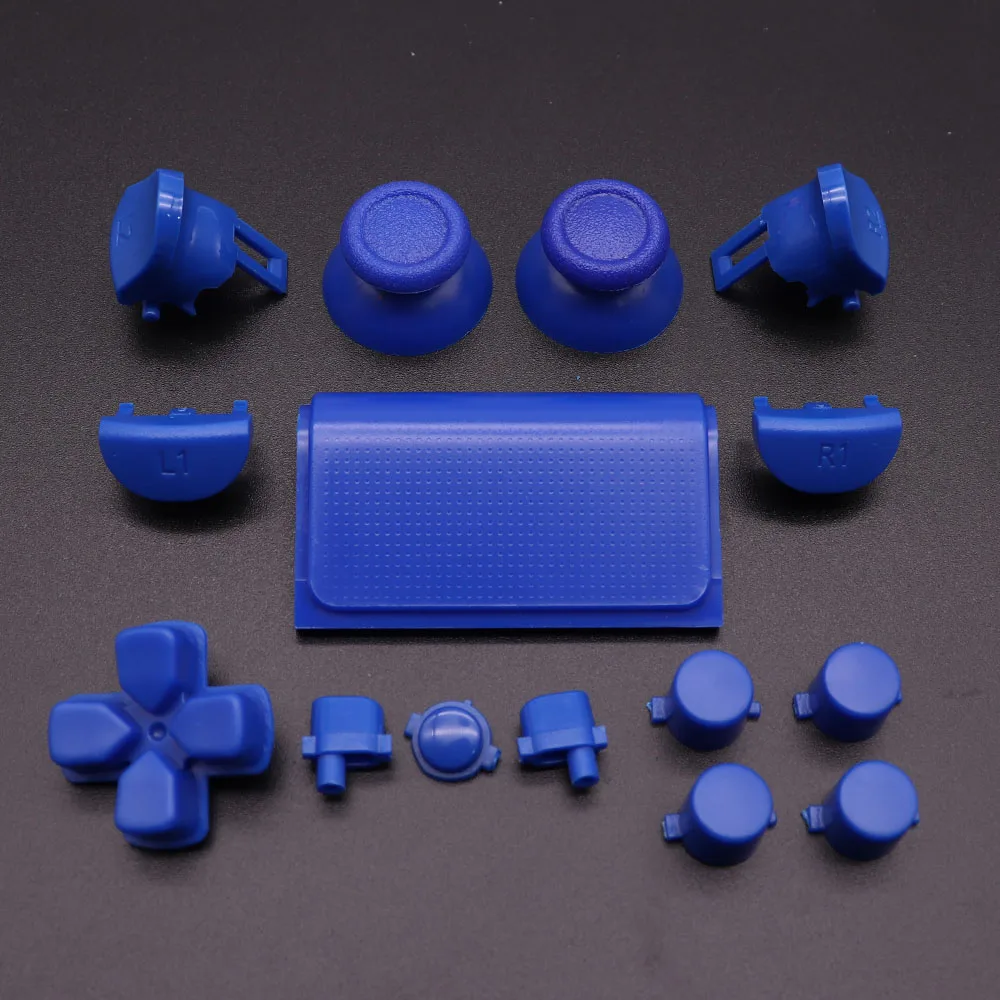 Full Set Joysticks D-pad R1 L1 R2 L2 Direction Key AB XY Buttons For PS4 Pro JDS 040 050 055 JDM 040 050 055 Controllers - 5
