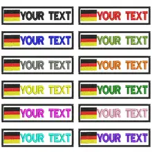 Пользовательские флаг Германии армии военные имя патчи персонализированные железные на крючок подложки