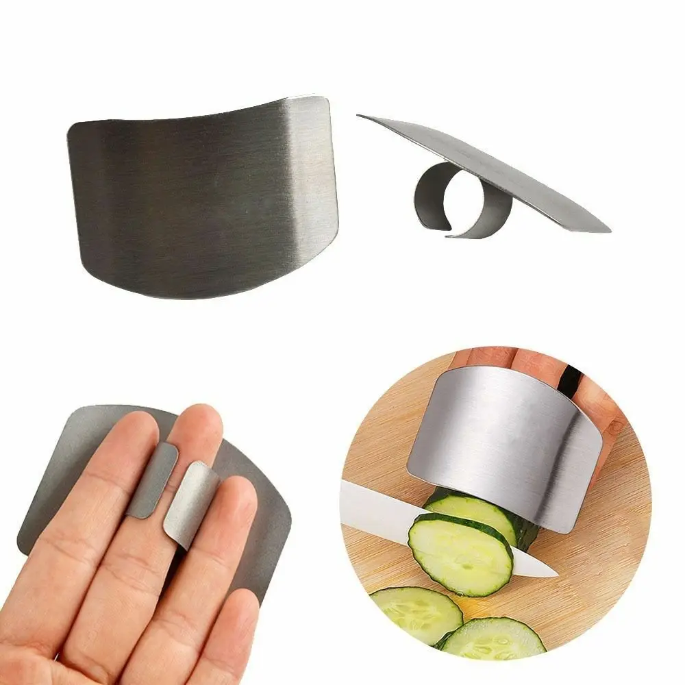 1pc Stainless Steel Finger Guard Protector Knife Cut Finger Protectors Safety Kitchen Cooking Stainless Tool Gadgets Accessories