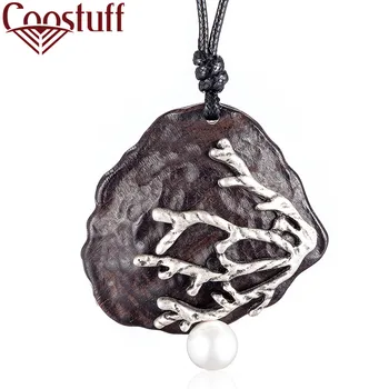 

Costume Jewelry Accessory Long Woman Necklaces Handmade Sandalwood Pendants Women Accessories Pendants for Valentine's Day Gifts