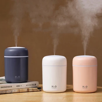 

Humidifiers Diffusers Usb MINI 300ML Ultrasonic Soft Romantic Light Mist Maker Purifier Aromatherapy for Home Car Dazzle Cup