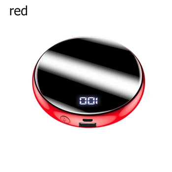 

20000mAh Portable Mini Power Bank Mirror Screen Phone Charger Powerbank LED Digital External Battery Poverbank For Mobile Phone
