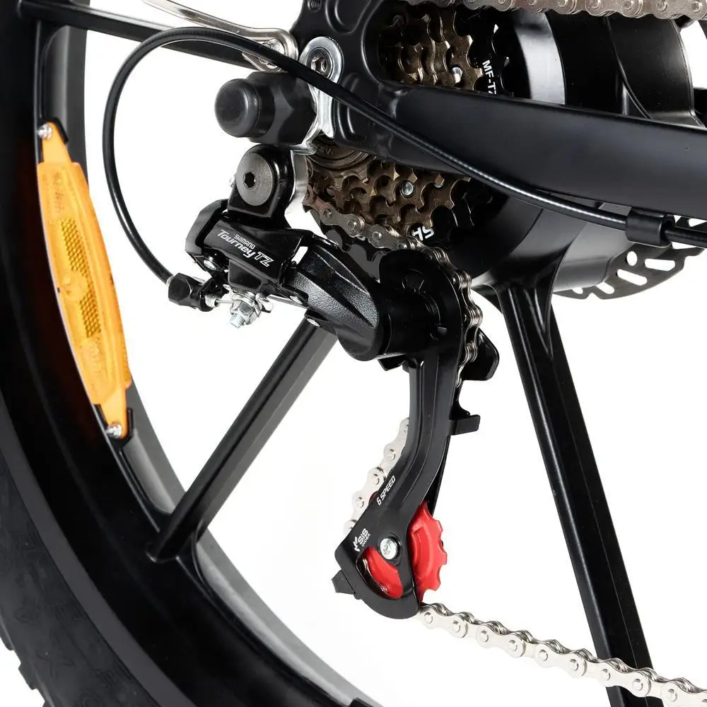 NAKTO Electric Bicycle 500W Motor Max Speed 25km/h 48V 10AH 50km Max Range – Direwolf 26 inch Lithium battery Aluminium