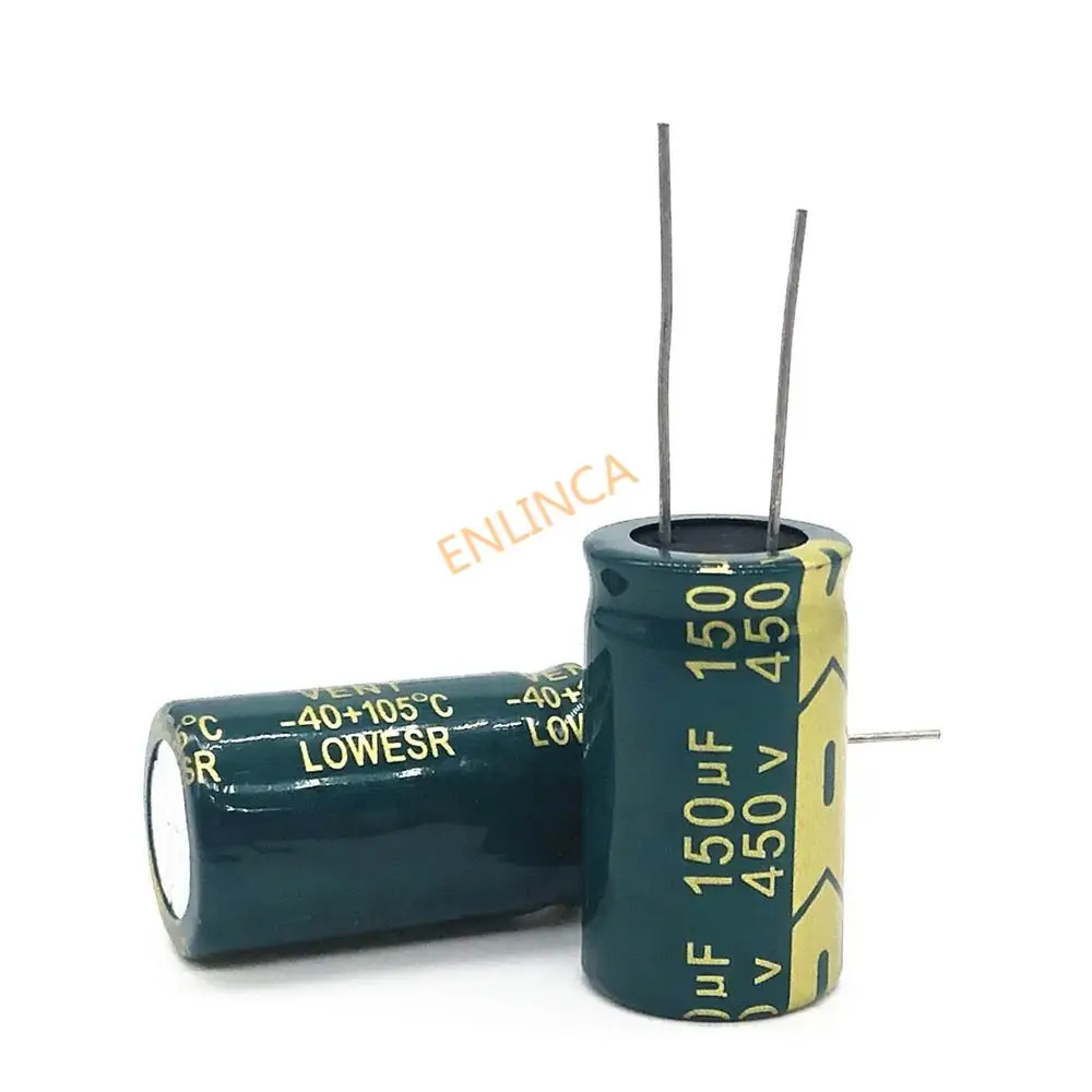 1-2pcs 450v 150UF 150000NF 20% RADIAL 18*30 aluminum electrolytic capacitor high frequency low impedance