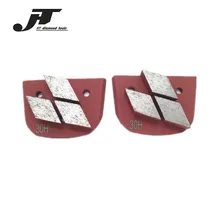 

Quality Concrete Grinding Pads Three Segments Diamond Grinding Shoes For Concrete And Terrazzo Floor 9PCS Free Shipping