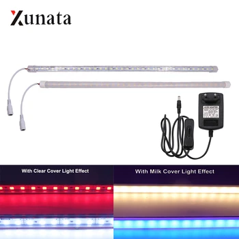 

DC12V LED Light Bar SMD5054 36LEDs Rigid LED Strip 50CM Waterproof Hard LED Tube EU Plug Night Lamp Cabinet Kitchen Lamp