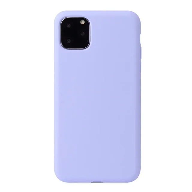 Роскошный официальный жидкий силиконовый чехол для iPhone 11 Pro Max XR X XS Max 7 8 6 6s Plus, мягкий карамельный чехол для iPhone 11 Pro с логотипом - Цвет: Purple