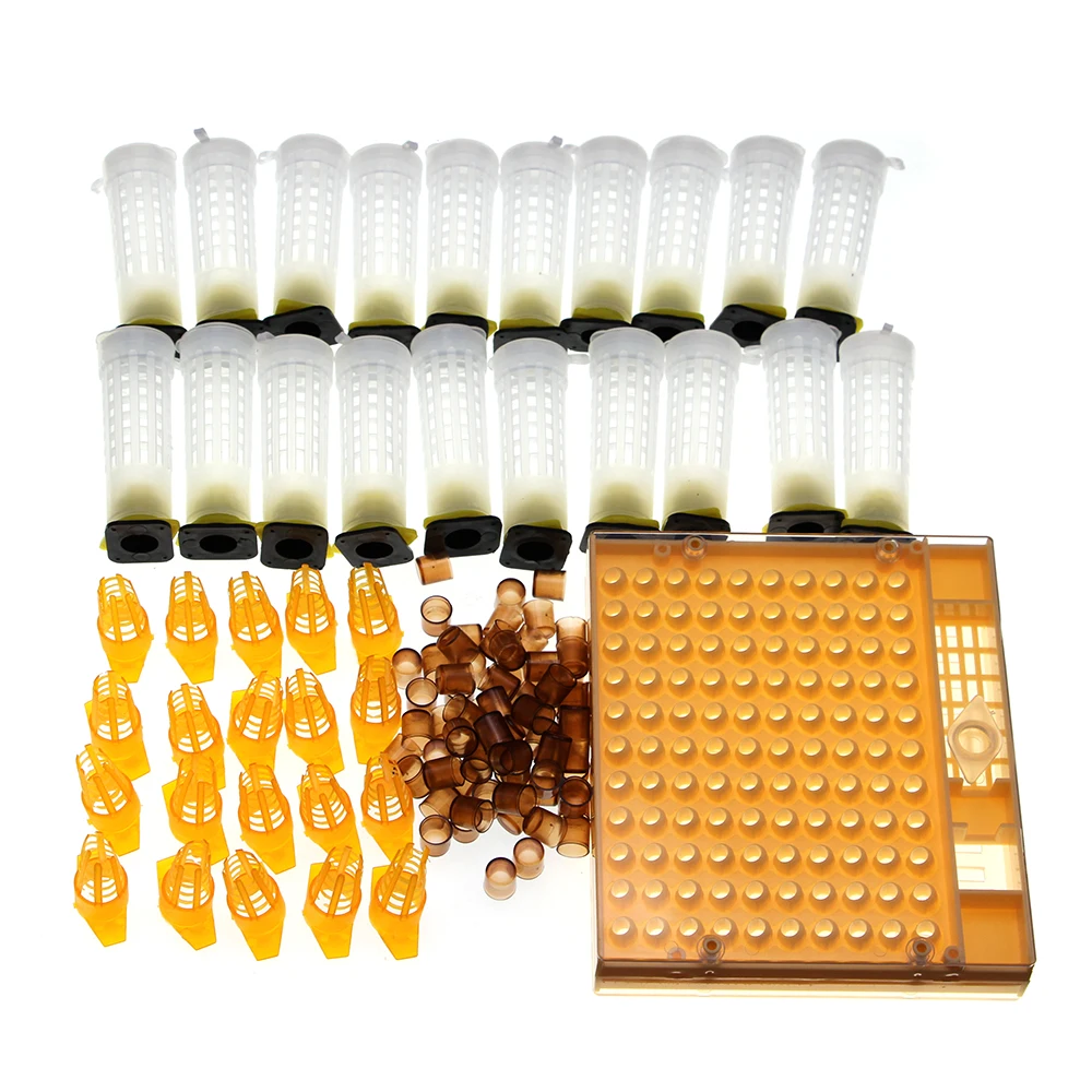 

1 набор, набор для вывода маток, система для вывода маток, пластиковая клетка для клеток, товары для пчеловодства, защитное покрытие, инструменты для вывода марок пород, api Mellifera