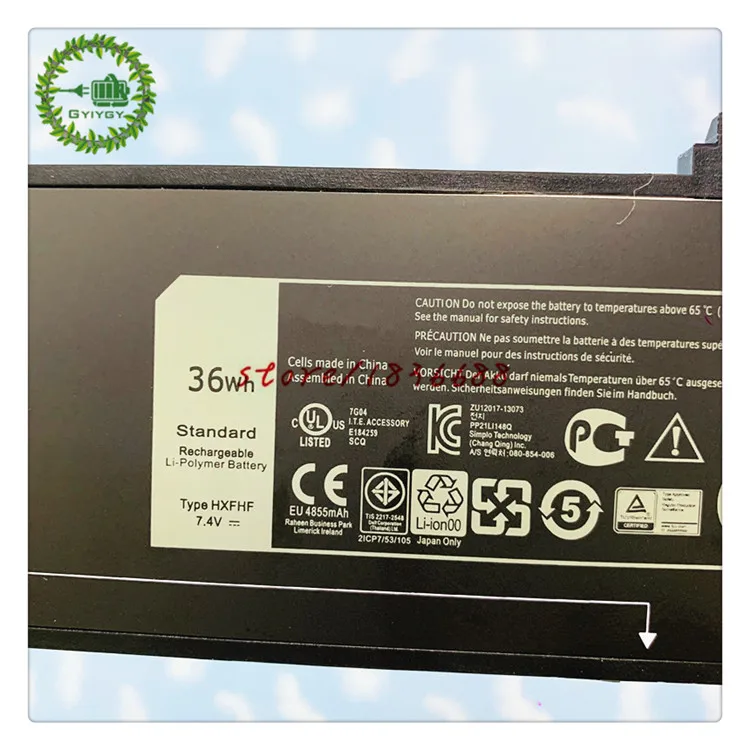 Аккумулятор GYIYGY HXFHF для планшетного ПК DELL Venue 11 Pro 7130 V11P7130 VJF0X 7 4 в 36 Втч | Компьютеры