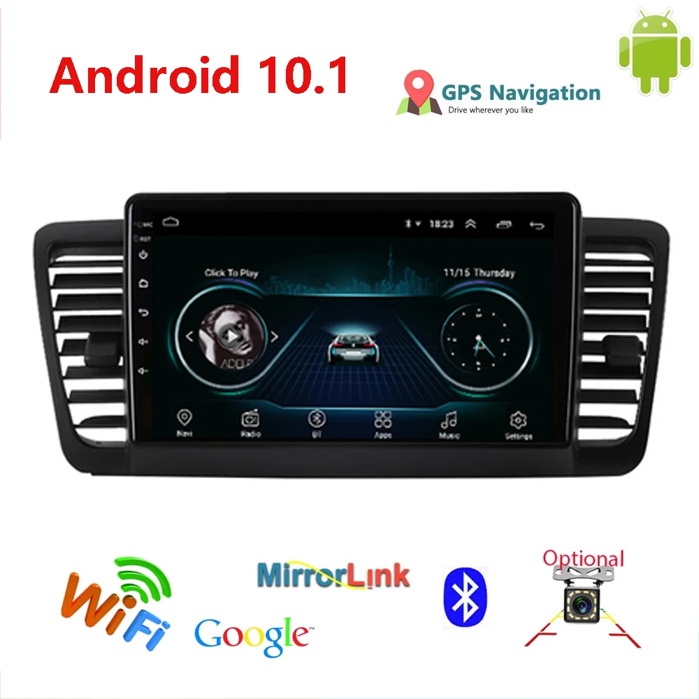 Автомагнитола 2 Din мультимедийный видеоплеер навигация GPS Android 10 1 для Subaru Outback 3 Legacy