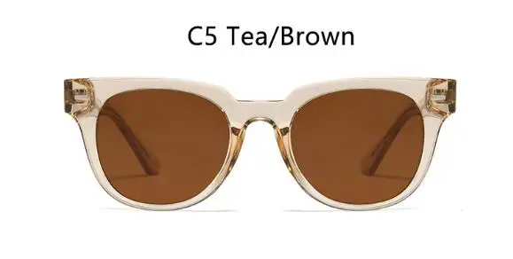 C5 tea brown Новинка, модные черные солнцезащитные очки, корейский стиль, CP дужки, регулируемые солнцезащитные очки, роскошные Оттенки для женщин и мужчин, удобные очки - Цвет линз: C5 tea brown