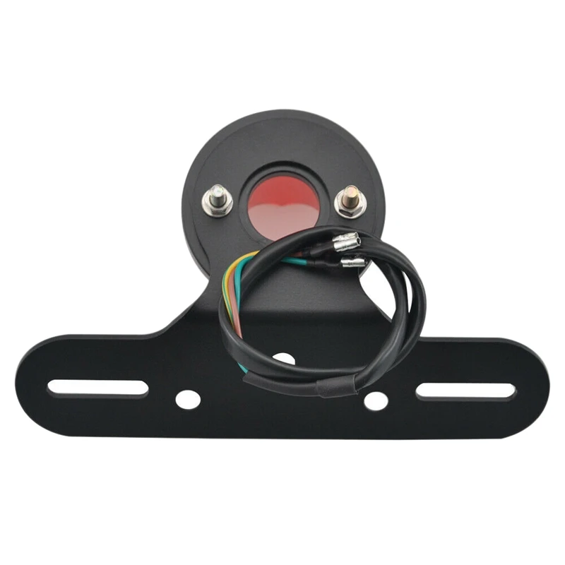 

Motorcycle Modified Retro Heart-Shaped Led Taillights Battery Car Lights Universal License Plate Frame