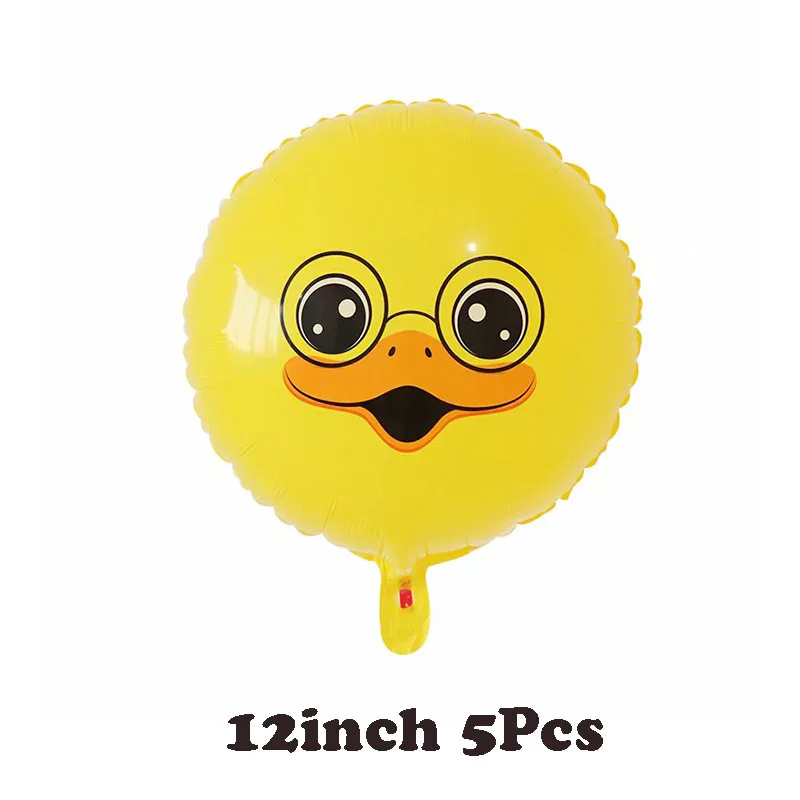 14pcs/lot Yellow Duck Foil Balloons Gold 30inch Number balloon 1 2 3 4 5 6 7 8 9 Year Old for Boy Birthday party Decoration - Цвет: As shown