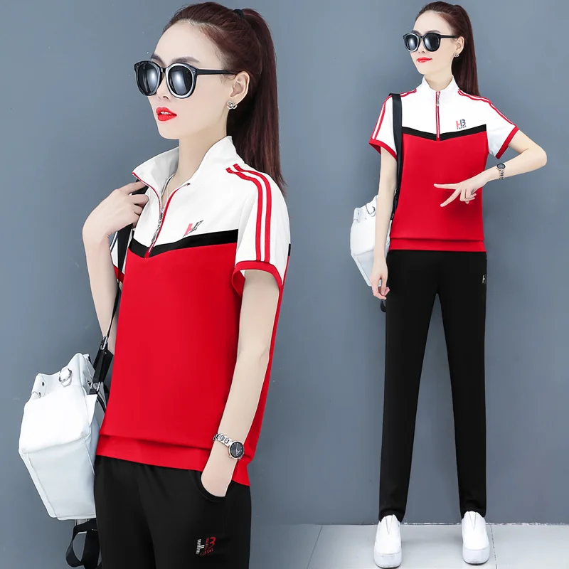 Surv-tement-deux-pi-ces-ensemble-de-haute-qualit-femmes-ray-pantalons-et-haut-costume-femme