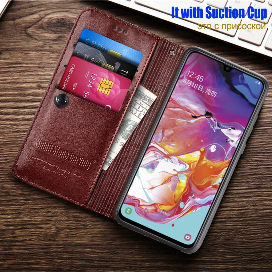 Leather Wallet Case Leather Case Phone Case Leather Phone Case Case For Samsung Galaxy A50 Case Crocodile texture leather Phone Cover For Samsung A50 A505 A505F SM-A505F Case 6.4