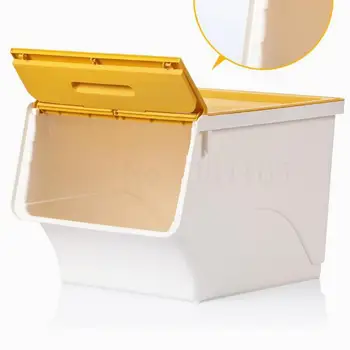 

Camellia Receipt Box, Storage Box, Clothing Receipt Box, Plastics Front Opening Side Opening Toy Box, Children's Toy Clothes Sor