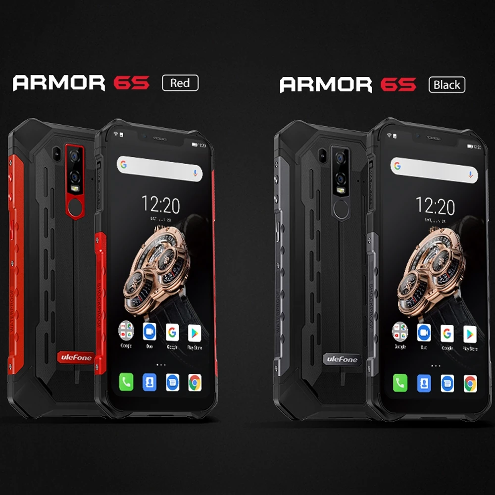 Ulefone Armor 6S Водонепроницаемый IP68 NFC прочный мобильный телефон Helio P70 Otca-core Android 9,0 6 ГБ 128 ГБ беспроводной зарядки смартфон