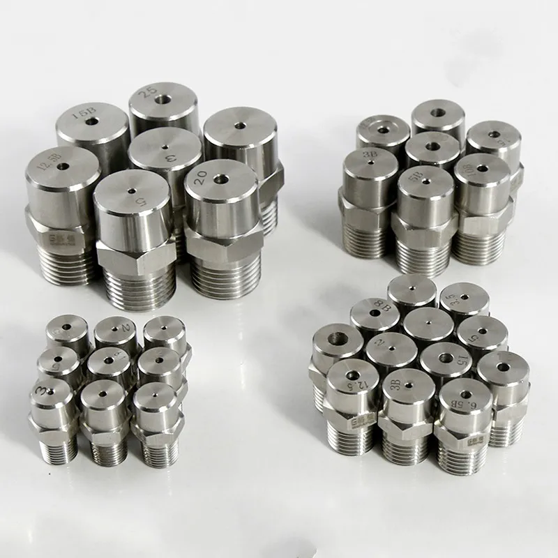 Solid Cone Spray Nozzle stainless steel high low pressure washer nozzle micro cleaner cooling spray nozzle 1/8 1/4 3/8 1/2