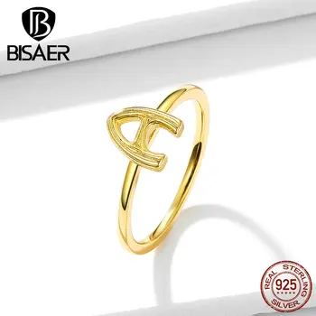 

Letter A Anel BISAER 925 Sterling Silver Alphabet Letter A Finger Rings for Women Sterling Silver Jewelry anel EFR083