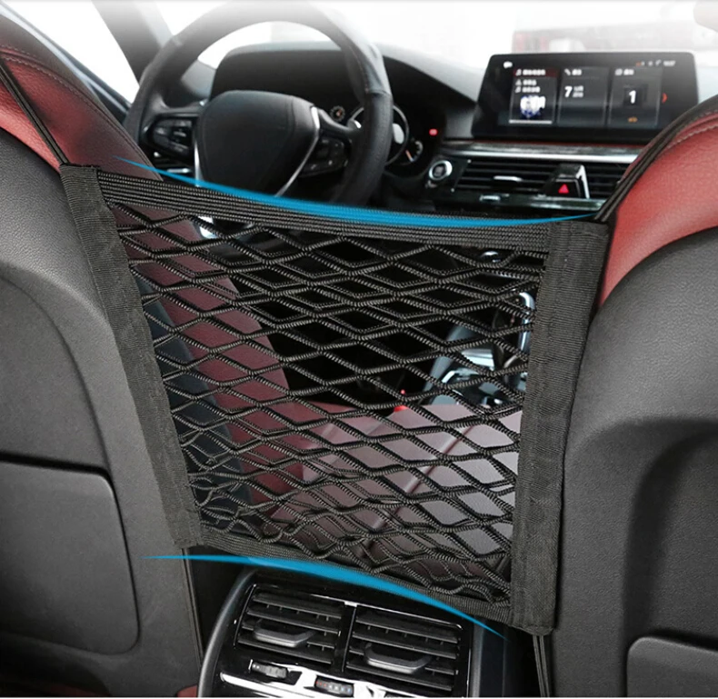 Strong Elastic Car Mesh Net Bag Between Organizer Seat Back Storage Luggage Holder Pocket for Styling | Автомобили и мотоциклы