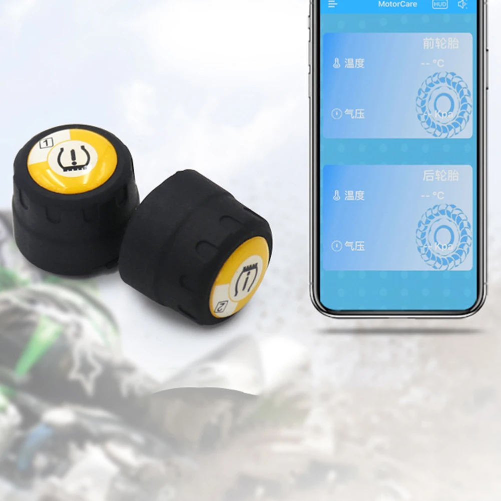 2 шт., Bluetooth 4,0, аксессуары, простая установка, датчик давления в шинах, сигнализация, мотоцикл, оповещение о температуре, внешний, универсальный, практичный