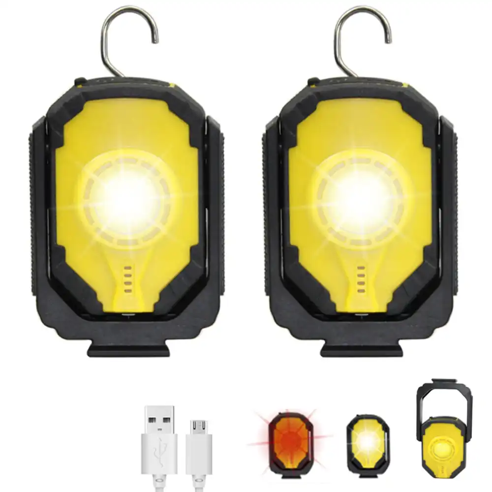 COB LED KFZ Arbeitslicht Wiederaufladbare AKKU Taschenlampe magnet Notfall Licht