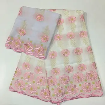 

pink nigerian lace fabrics swiss voile lace with stones embroidery lace tissu africain dentelle jacquard fabric 7yard/set