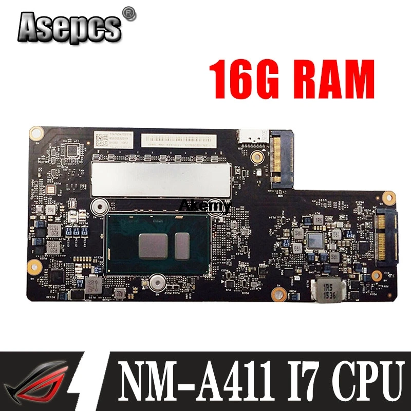NM A411 материнская плата для ноутбука lenovo YOGA 900 13ISK оригинальная 16G RAM I7