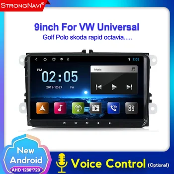 

Voice control 9"2din Android 10.0 car radio GPS navig for Volkswagen Skoda Octavia Golf 5 6 touran passat B6 Jetta polo tiguan