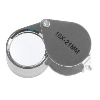 

Magnifier 20x 10x Portable Loupe Stamps Illuminated Magnifier Folding Magnifying Glass Jewelry Coins Antiques