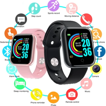 

QUNIWO D20pro Smart Watches Men Waterproof Sports Fitness Bracelet Tracker Heart Rate Monitor Blood Pressure Bluetooth SmartBand