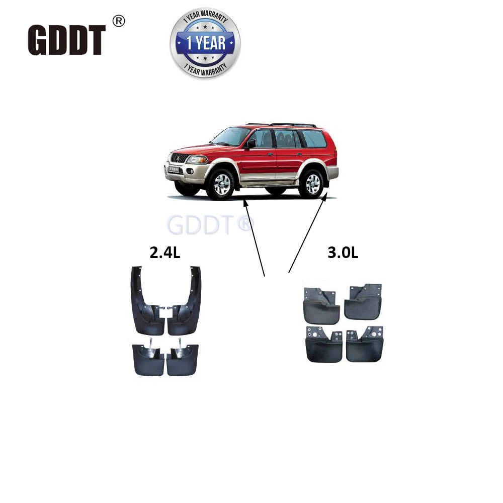 4 pieces set 2.4L 3.0L different mudguard for pajero sport rear wheel cover for nativa mudguard set for montero sport