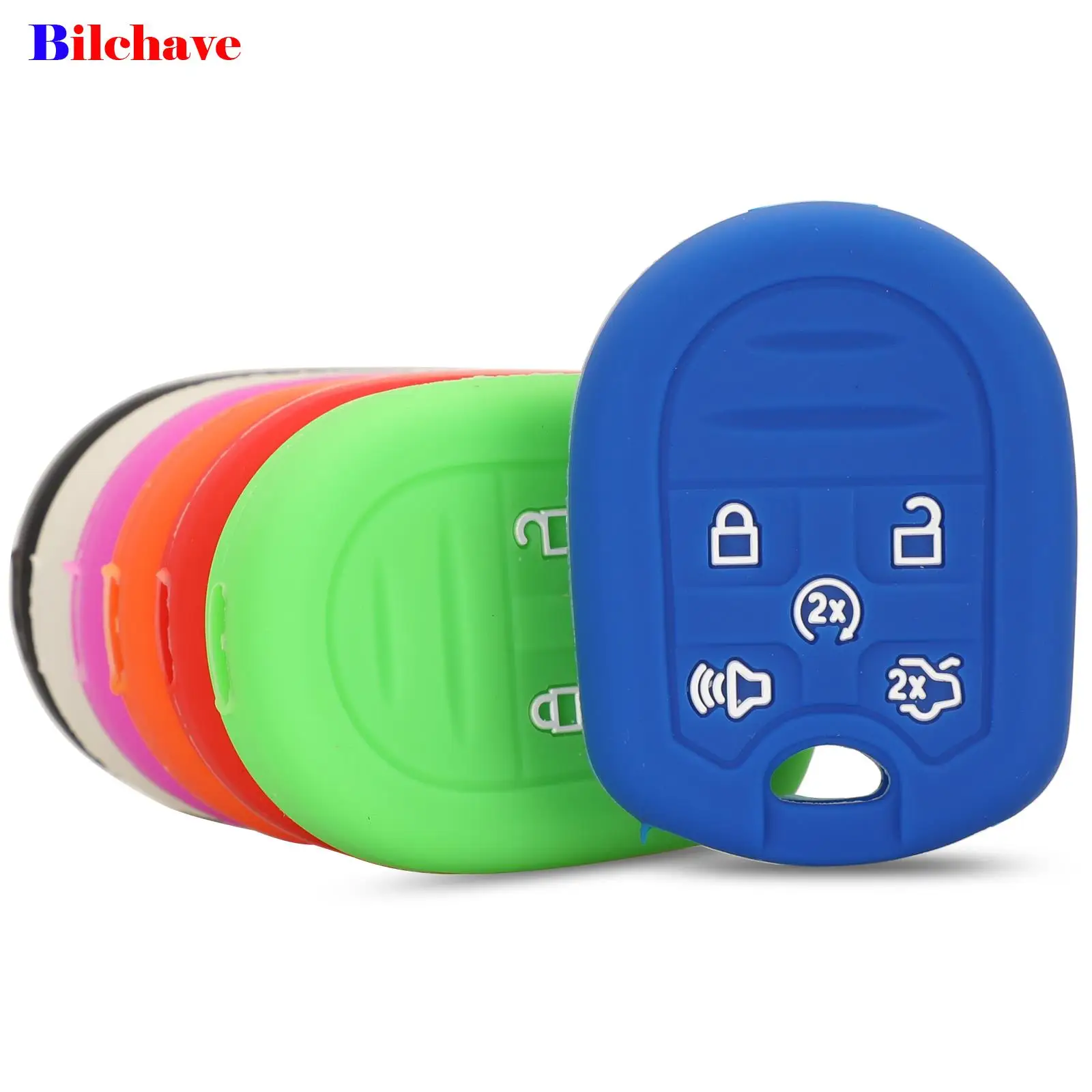 Jingyuqin 5 Pulsanti Custodia Protettiva In Silicone Per Telecomando Intelligente Per Ford Expedition Explorer Flex Taurus Lincoln Mkz Navigator