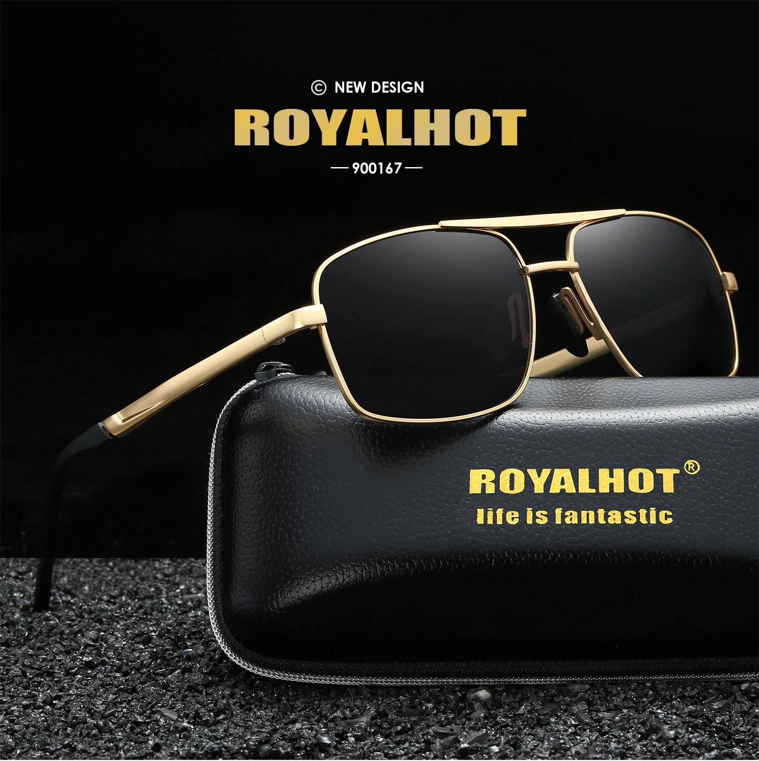 RoyalHot, мужские, женские, поляризационные солнцезащитные очки, Овальные, Rectang, уютная оправа, солнцезащитные очки, для вождения, очки, Oculos masculino, мужские, 900167