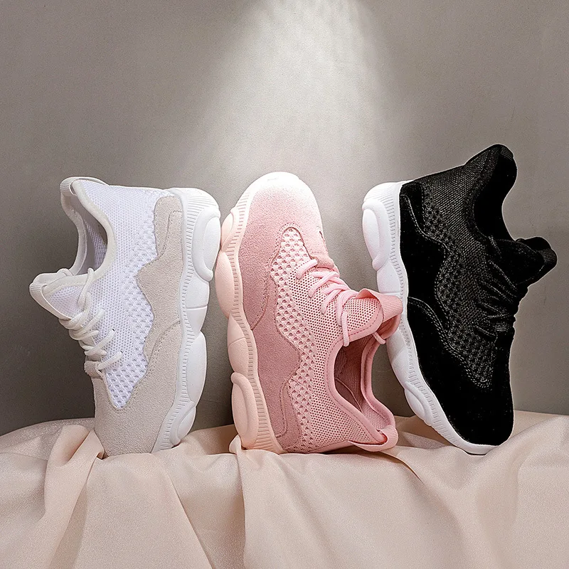 

Spring Autumn Mesh Breathable Children Sports Shoes Girls Boys Running Shoes Casual Teenager Kids Sneakers Girls Boys Sneakers